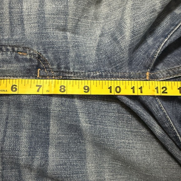 Madewell Jeans Womens 25 Fits 28x25 Classic Straight Blue High Rise Distressed - Picture 8 of 10